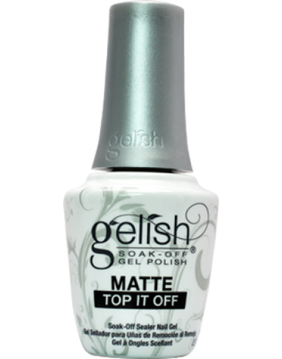 Gelish Soak Matte Top It Off Sealer Gel Nail Polish - 0.5 Oz